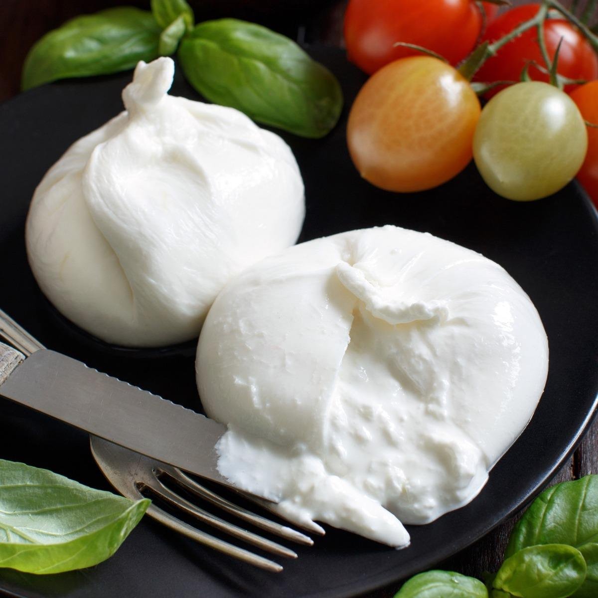 Burrata a piatto