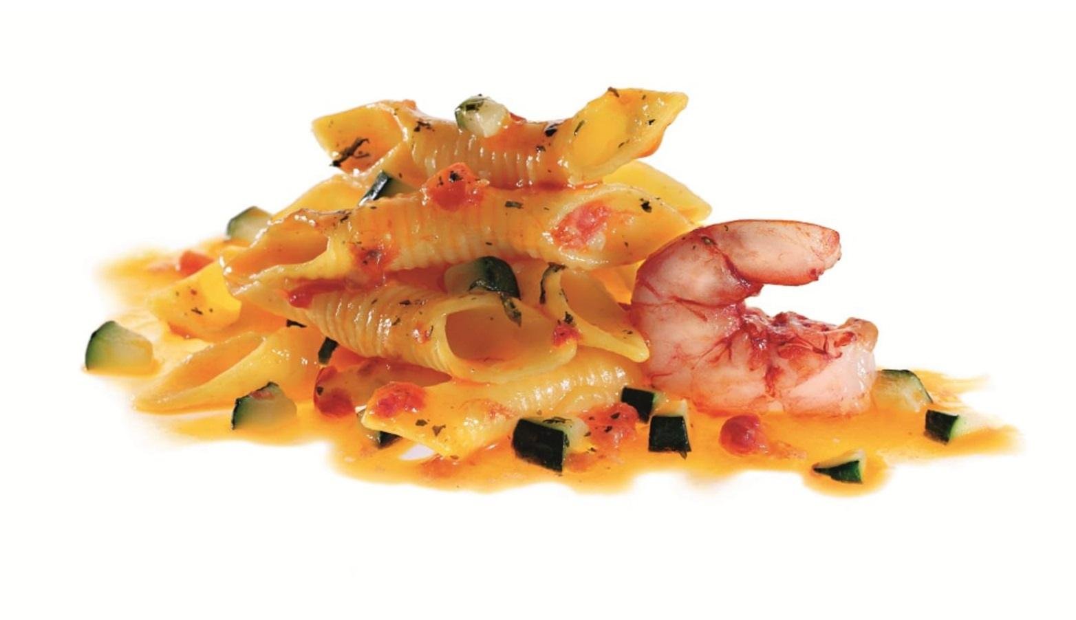 GARGANELLI GAMBERI E ZUCCHINE