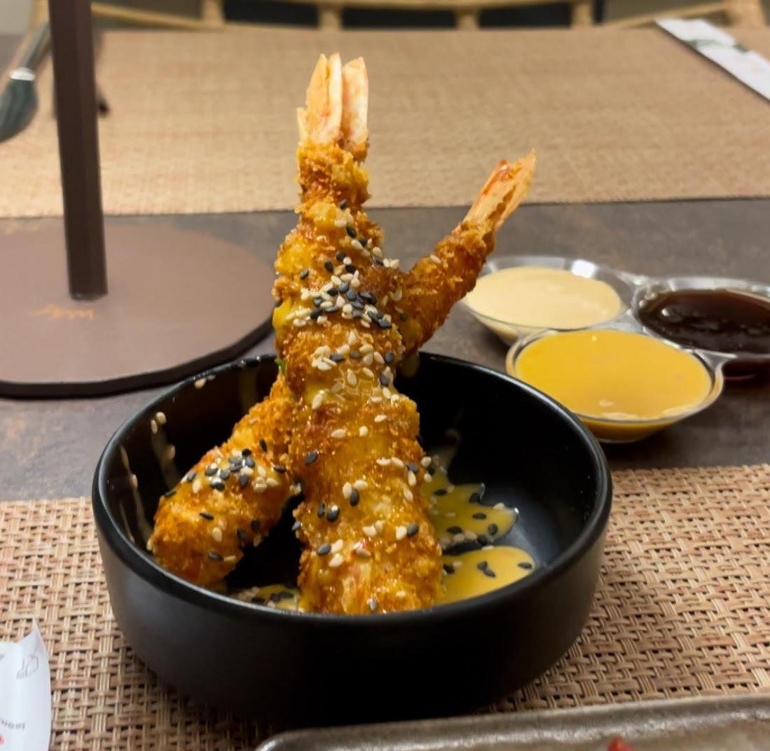 Gamberi in tempura