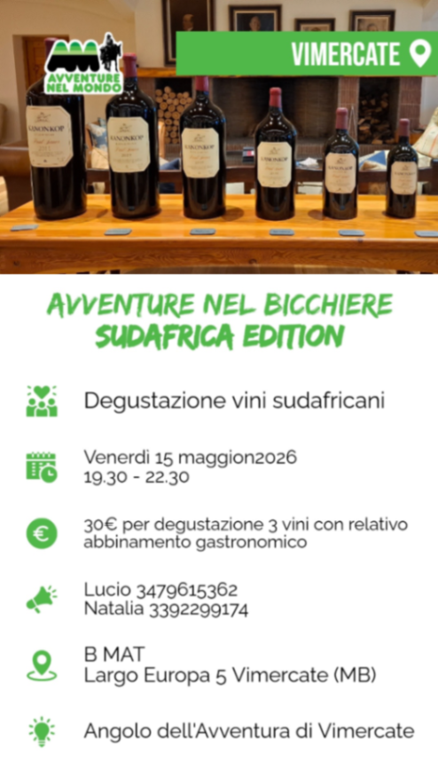 Degustazione di vini sudafricani