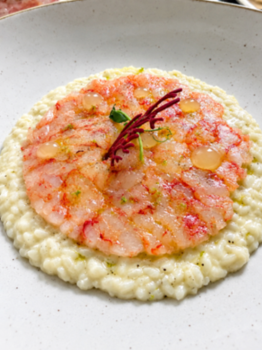 Risotto cacio e pepe