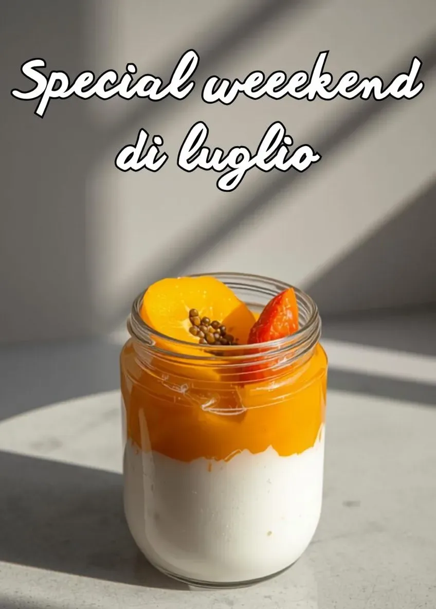 YOGURT CON PUREA DI PASSION FRUIT, PAPAYA E MANGO