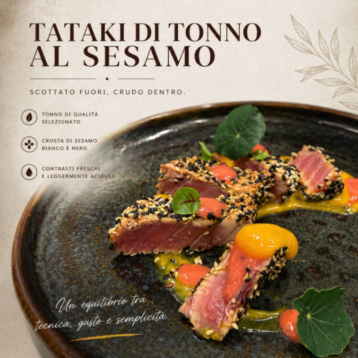 TATAKI DI TONNO AL SESAMO 